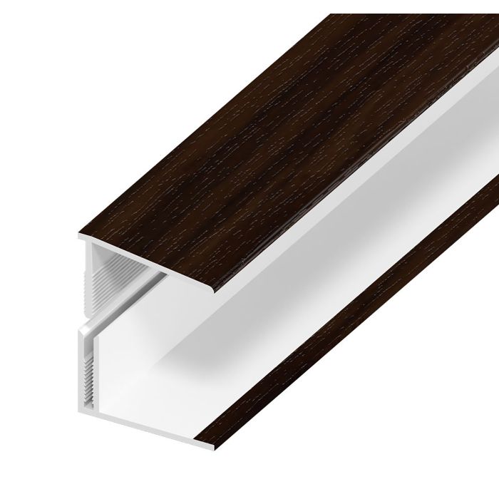 Rosewood Woodgrain Shiplap Cladding Edge Trim - Length 5m x Width 35mm