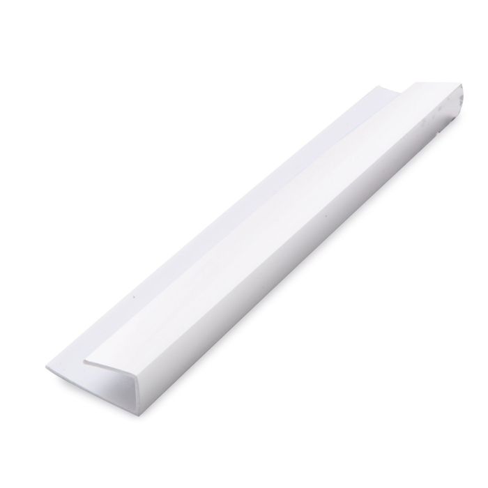 Guardian White PVC Decor Cladding 7/8mm 1 Part Edge Trim - 2.7m