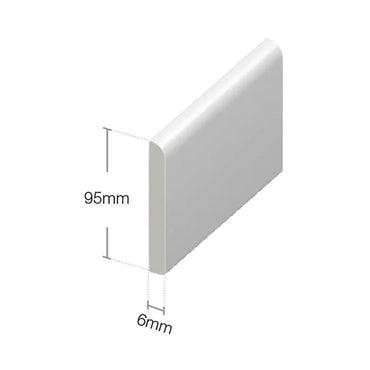 UPVC Multi-Purpose Trim - Irish Oak, 5m x 95mm