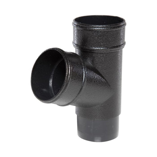 Cast Iron Effect Round Guttering 112° Branch - 112mm