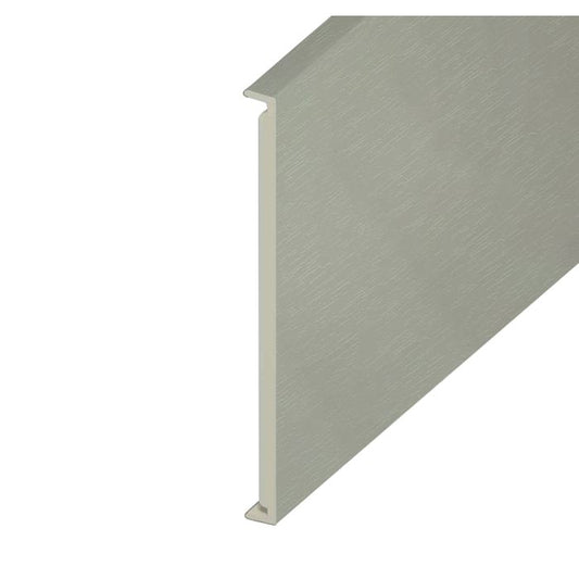 Agate Grey Woodgrain Double Edged Fascia Board - Length 5m x Width 350mm