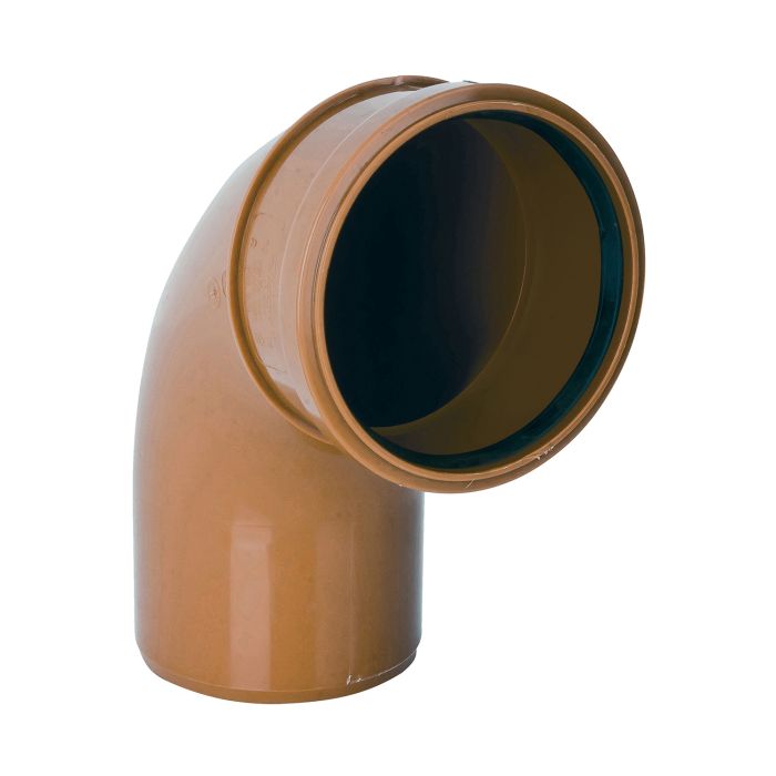 Terracotta Underground Drainage 87.5° Single Socket Bend - 110mm