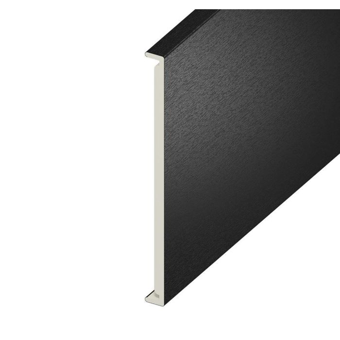 Black Ash Woodgrain Double Edged Fascia Board - Length 5m x Width 350mm