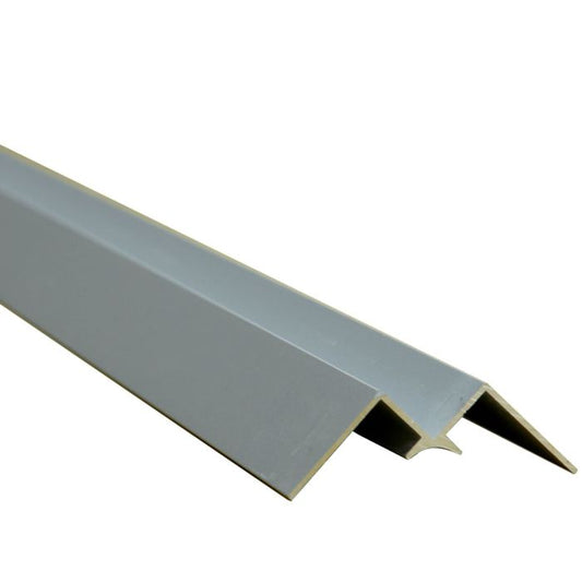 Satin Anodised Aluminium Internal Corner Trim for 11mm Panel - 2.42m Length