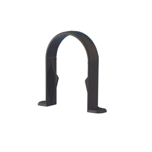 Cast Iron Effect Round Guttering Downpipe Clip - 112mm