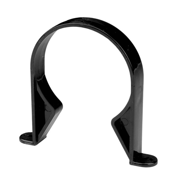 Black Underground Drainage Pipe Clip - 110mm