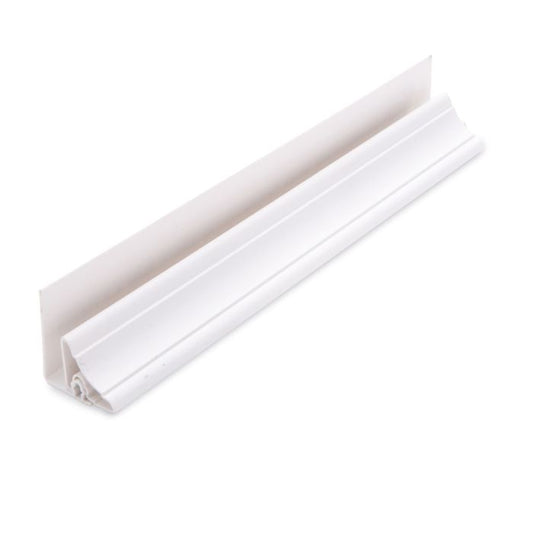 Guardian White PVC Decor Cladding 10mm 2 Part Wall Ceiling Cove Trim - 2.7m