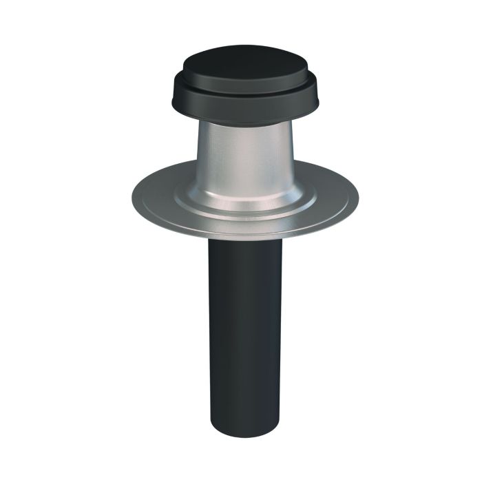 Ubbink Black Flat Roof Vent Terminal - 160mm