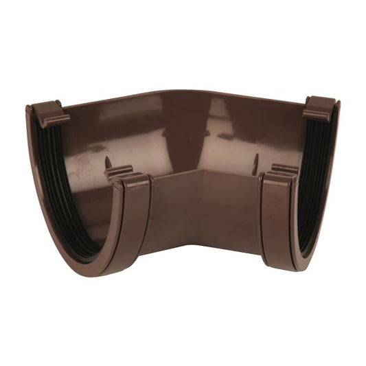 Brown Deepflow Guttering 135° Angle - 114mm