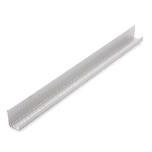 Guardian Decor Cladding Chrome Aluminium 10mm Edge Trim - 2.4m