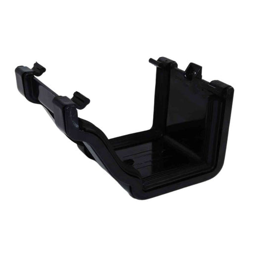 Black Ogee Guttering Union Bracket - 135mm