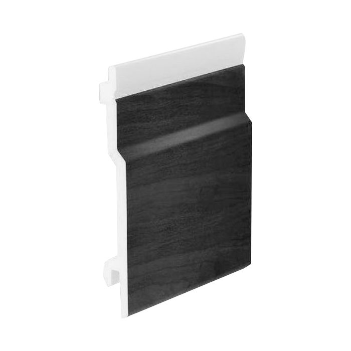 Anthracite Grey Woodgrain Open V Vertical Cladding - Length 5m x Width 100mm