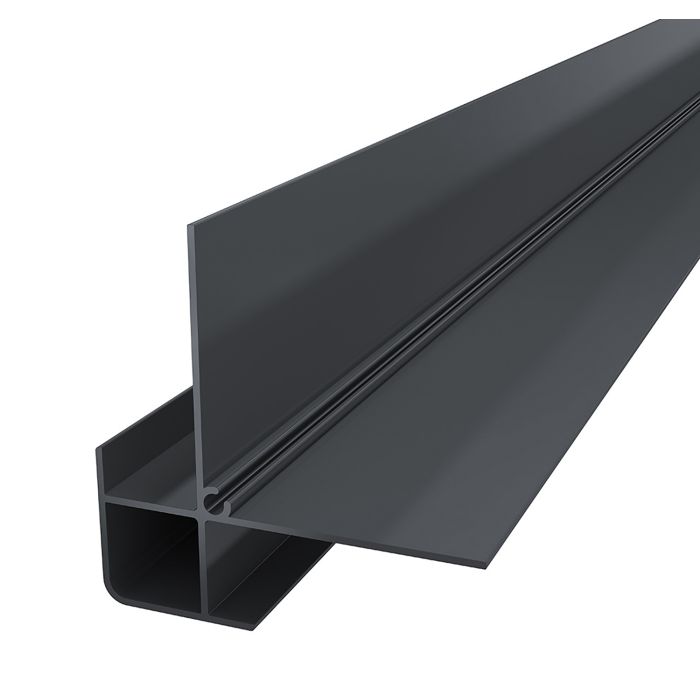 Anthracite Grey Horizontal Coastline Cladding 90° External Corner - Length 5m