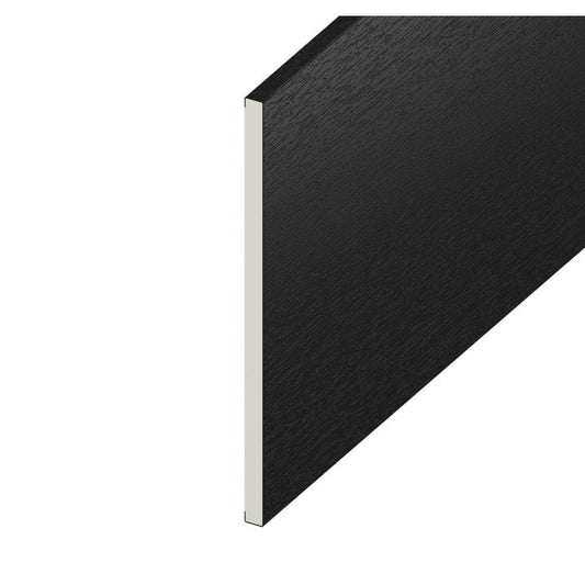 Black Ash Woodgrain Flat Board - Length 5m x Width 100mm