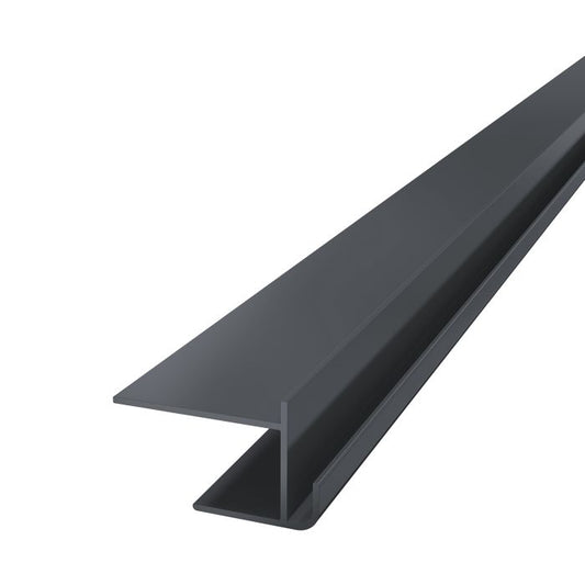 Anthracite Grey Horizontal Coastline Cladding Window Reveal Corner Trim - Length 5m