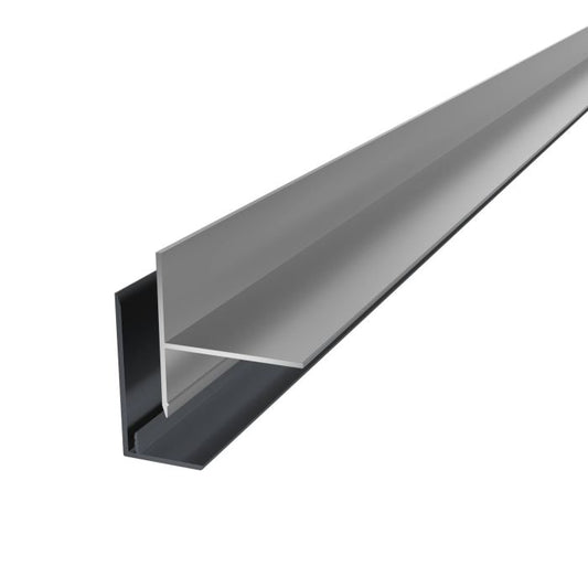 Mill Finish Vertical Coastline End Closer Receiver - Length 5m x Width 45.8mm