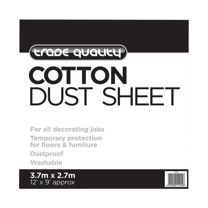 Cotton Twill Dust Sheet - Length 3.65m