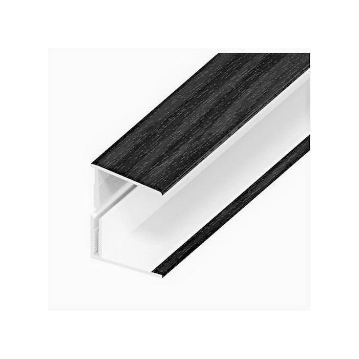 Anthracite Grey Woodgrain Shiplap Cladding Edge Trim - Length 5m x Width 35mm
