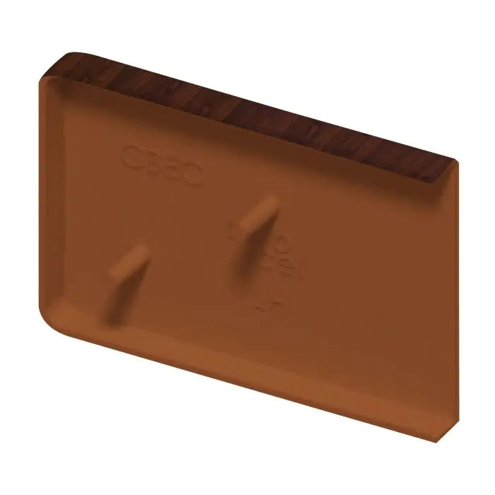 Fascia End Cap - Rosewood