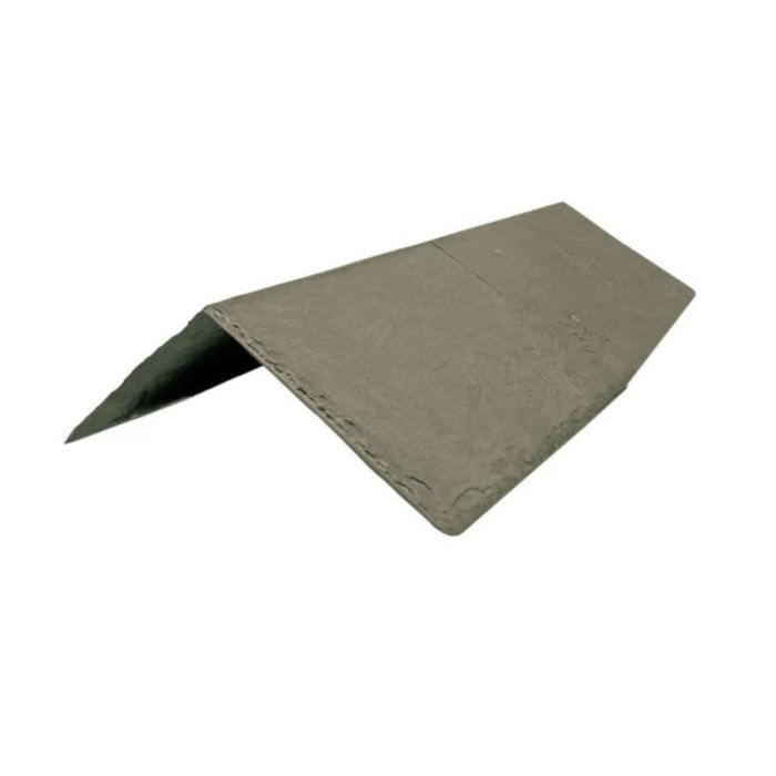 Olive Green Tapco Slate Lightweight Roof Tile Ridge and Hip Cap - Length 445mm x Width 150mm