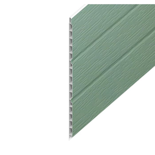 Chartwell Green Woodgrain Hollow Soffit Board - Length 5m x Width 300mm