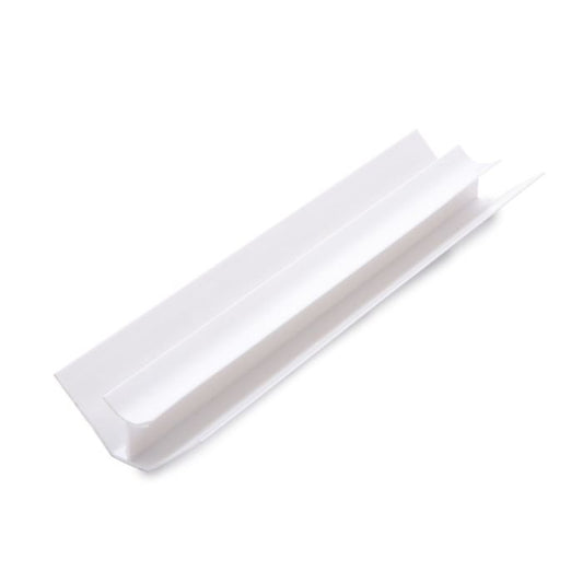 Guardian White PVC Decor Cladding 10mm Internal Corner Trim - 2.7m