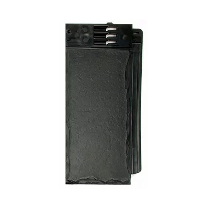 Anthracite Black Envirotile Plastic Lightweight Roof Slate Half Tile - Length 365mm x Width 175mm