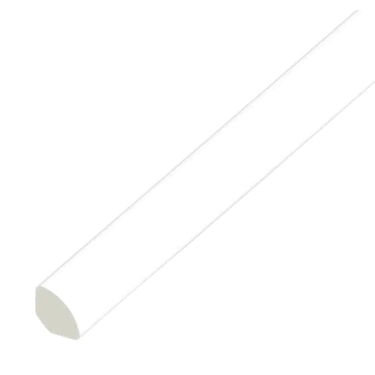 UPVC Quadrant Trim - White, 5m x 13mm
