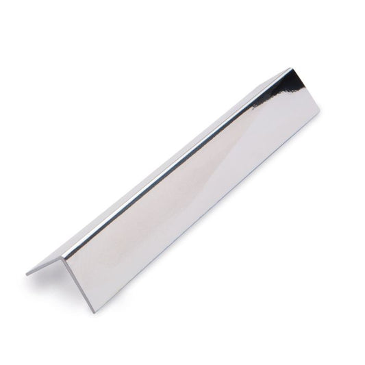 Guardian Chrome PVC Decor Cladding 15mm Right Angle Trim - 2.7m