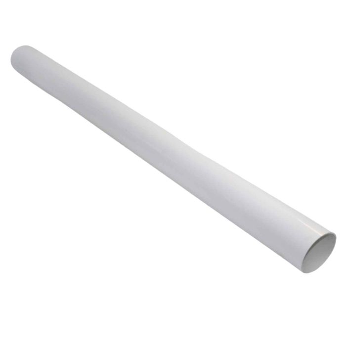 White Round Guttering Downpipe - 68mm x Length 4m