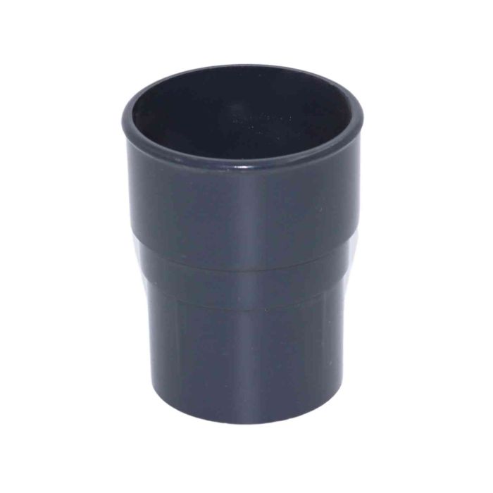 Anthracite Grey Round Guttering Downpipe Socket - 112mm