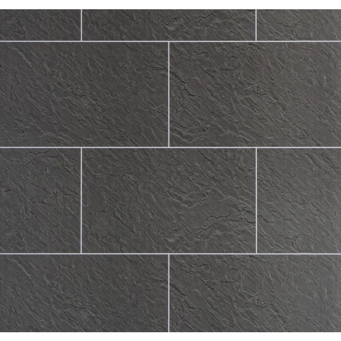 Guardian Riven Slate Grout Line Tile 10mm PVC Decor Cladding Panel - 2.4m x 1m