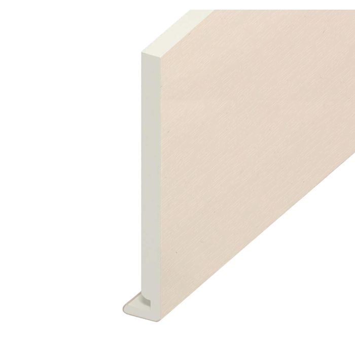 Eurocell Cream Woodgrain Fascia Board - L 5m x W 175mm