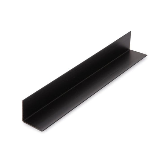 Guardian Black PVC Decor Cladding 8mm Right Angle Trim - 25mm x 2.7m