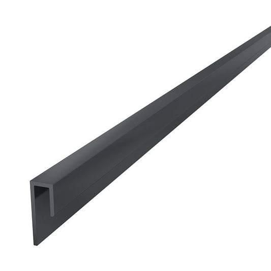 Anthracite Grey Horizontal Coastline Cladding Window Reveal Trim - Length 5m