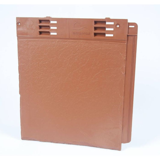 Terracotta Envirotile Plastic Lightweight Roof Slate Tile - Length 365mm x Width 325mm
