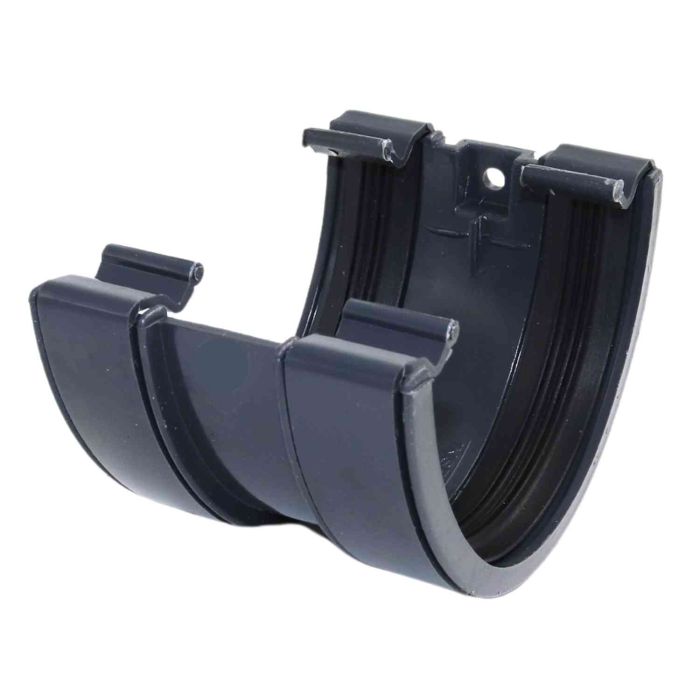 Anthracite Grey Deepflow Guttering Union Bracket - 114mm
