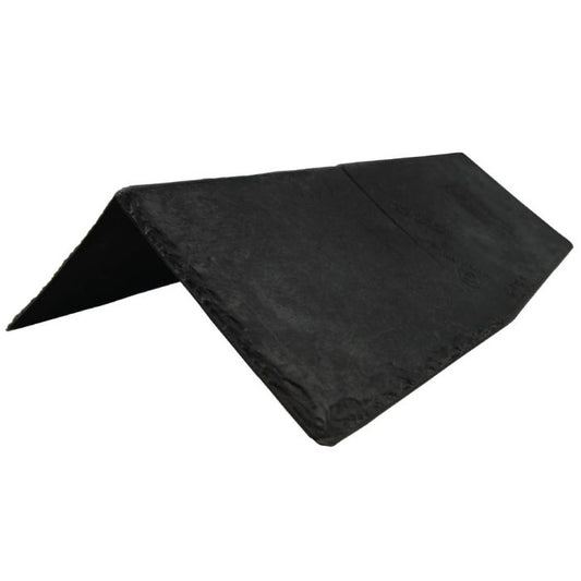 Black Stone Tapco Slate Lightweight Roof Tile Ridge and Hip Cap - Length 445mm x Width 150mm