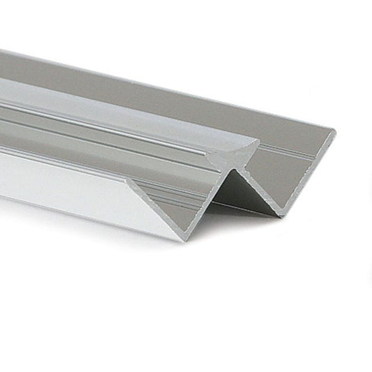 Guardian Decor Cladding Satin Aluminium 10mm Internal Corner Trim - 2.4m