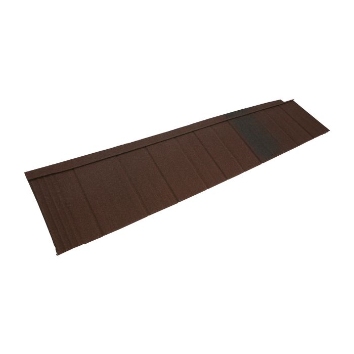 Burnt Umber Metrotile Shingle Tile - Length 1.345m x Width 300mm