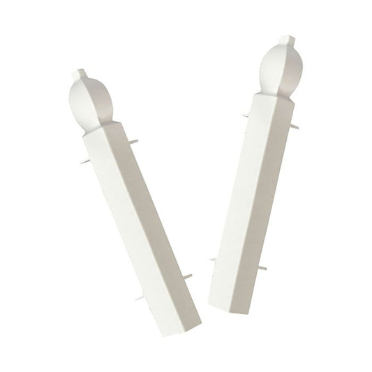 White Skirting Board Ogee External Corners Pack of 2 - 150mm