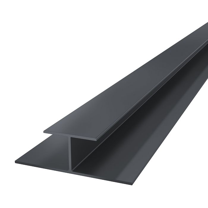 Anthracite Grey Horizontal Coastline Cladding Butt Joint - Length 5m