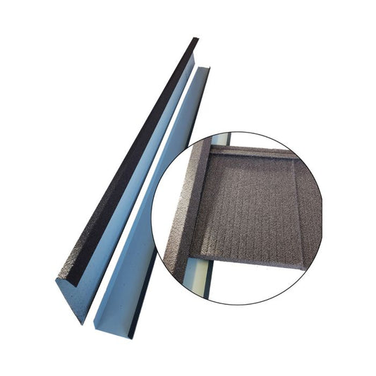 Metrotile Roof Charcoal 2 Piece Non Handed Barge Board Closer - Length 1.25m x Width 25mm