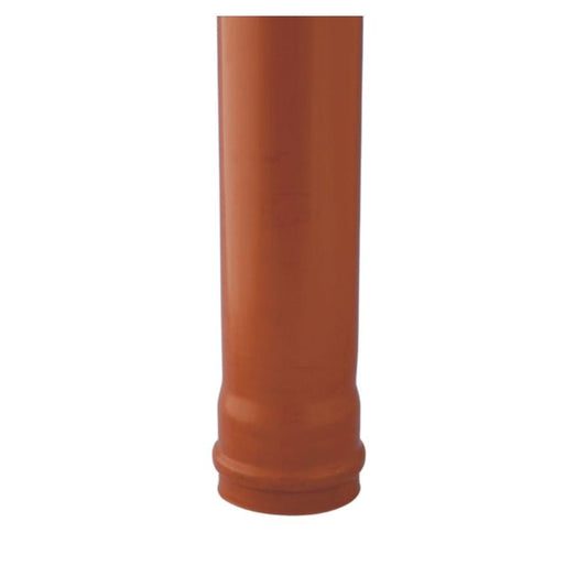 Terracotta Underground Drainage Single Socket Pipe - 160mm x Length 6m