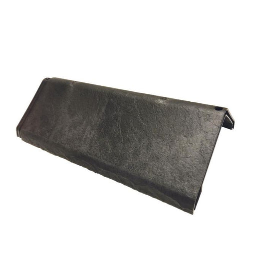 Slate Grey Envirotile Plastic Lightweight Main Ridge Cap - Length 425mm x Width 245mm