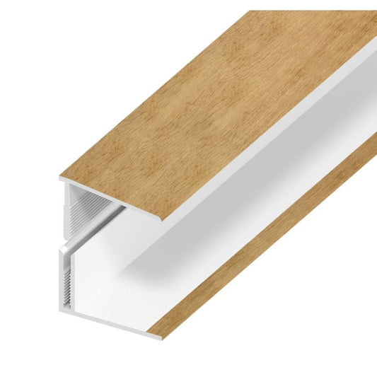 Irish Oak Woodgrain Shiplap Cladding Edge Trim - Length 5m x Width 35mm