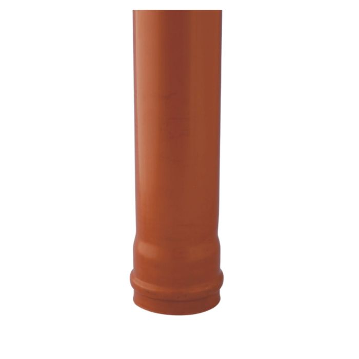 Terracotta Underground Drainage Single Socket Pipe - 160mm x Length 3m