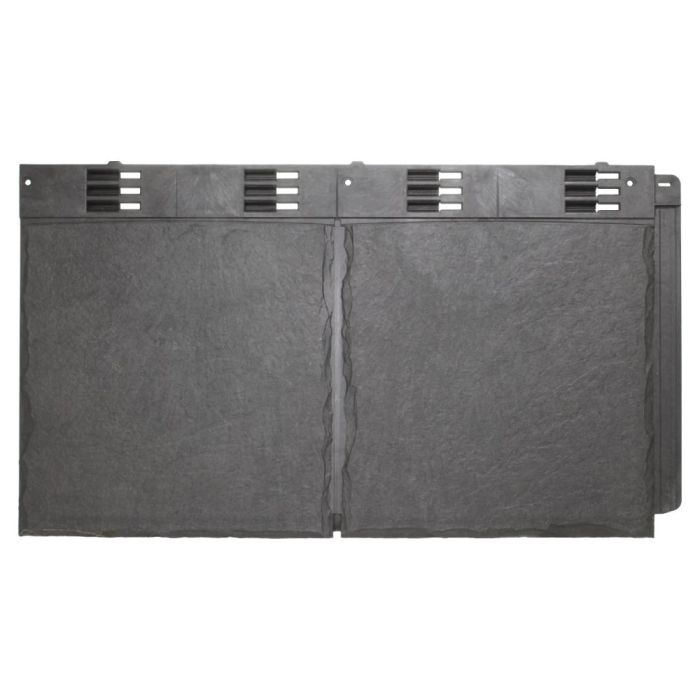 Slate Grey Envirotile Plastic Lightweight Roof Slate Double Tile - Length 365mm x Width 630mm