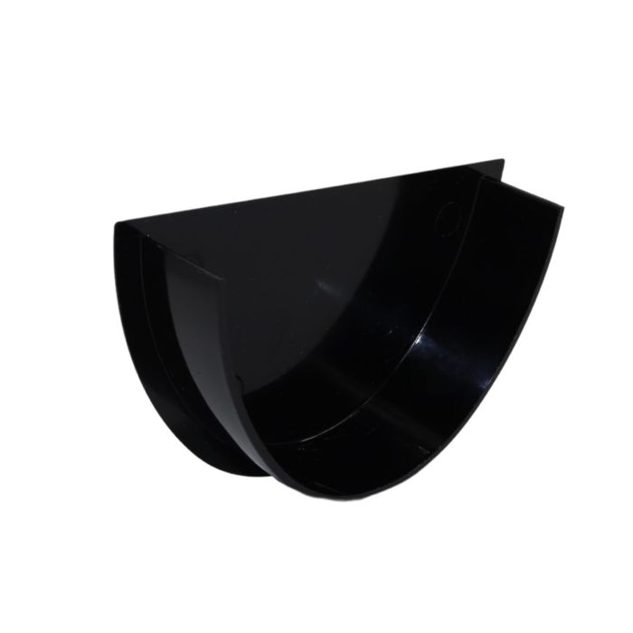 Black Deepflow Guttering Internal Stop-end - 114mm