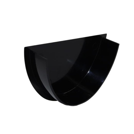 Black Deepflow Guttering Internal Stop-end - 114mm
